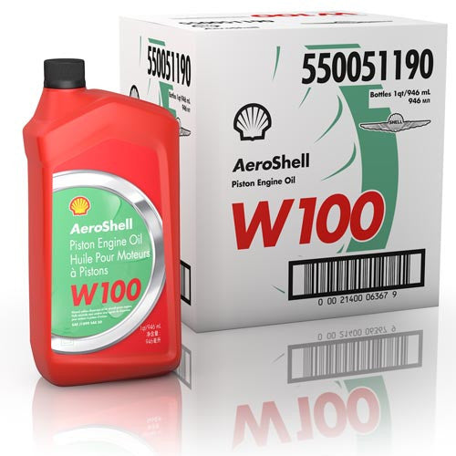 Aeroshell Piston Engine Oil W100 - 6 x 1 Quart Case - AUD 10.98 per Quart